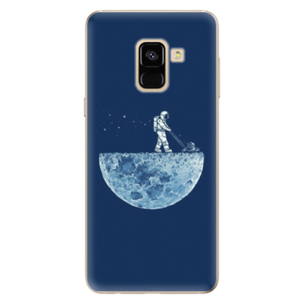 Odolné silikónové puzdro iSaprio - Moon 01 - Samsung Galaxy A8 2018