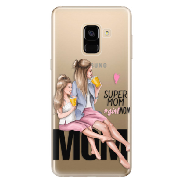 Odolné silikónové puzdro iSaprio - Milk Shake - Blond - Samsung Galaxy A8 2018