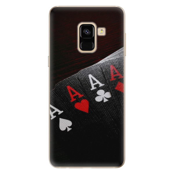 Odolné silikónové puzdro iSaprio - Poker - Samsung Galaxy A8 2018