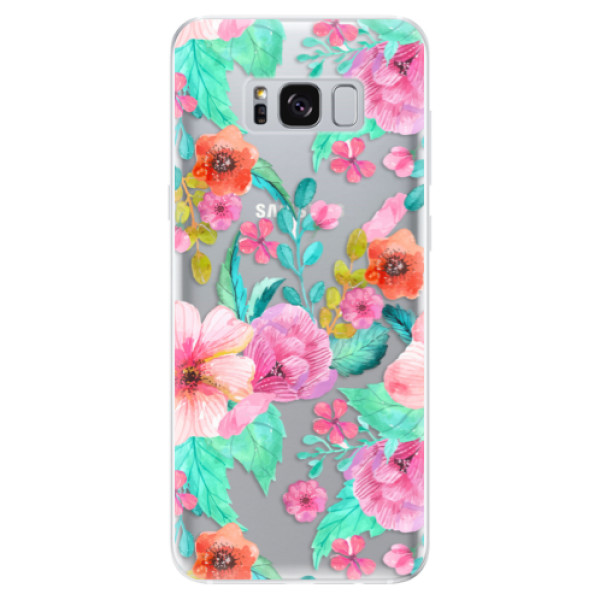 Odolné silikónové puzdro iSaprio - Flower Pattern 01 - Samsung Galaxy S8