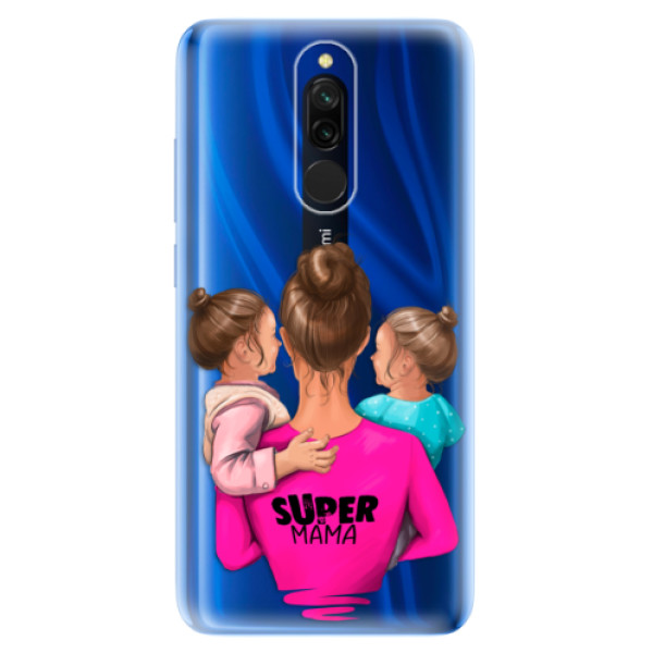Odolné silikónové puzdro iSaprio - Super Mama - Two Girls - Xiaomi Redmi 8