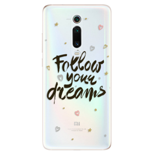 Odolné silikónové puzdro iSaprio - Follow Your Dreams - black - Xiaomi Mi 9T Pro