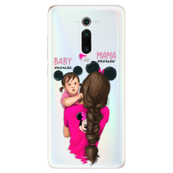 Odolné silikónové puzdro iSaprio - Mama Mouse Brunette and Girl - Xiaomi Mi 9T Pro