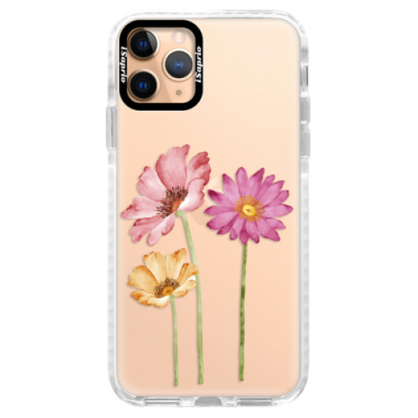 Silikónové puzdro Bumper iSaprio - Three Flowers - iPhone 11 Pro