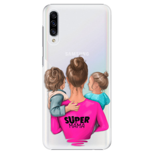 Plastové puzdro iSaprio - Super Mama - Boy and Girl - Samsung Galaxy A30s