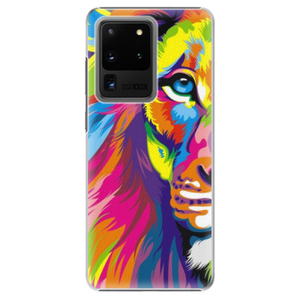 Plastové puzdro iSaprio - Rainbow Lion - Samsung Galaxy S20 Ultra