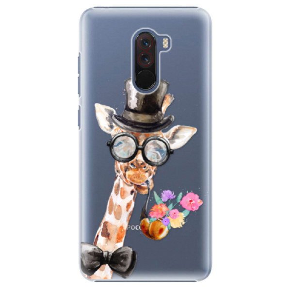 Plastové puzdro iSaprio - Sir Giraffe - Xiaomi Pocophone F1