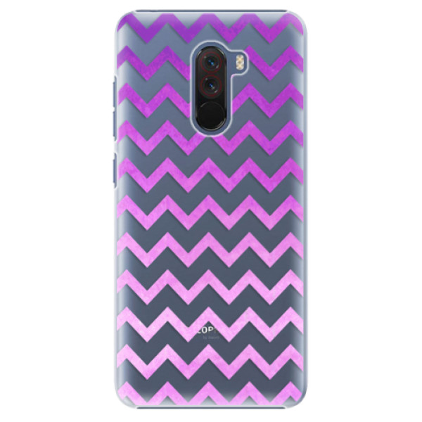 Plastové puzdro iSaprio - Zigzag - purple - Xiaomi Pocophone F1