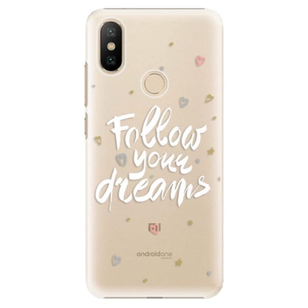 Plastové puzdro iSaprio - Follow Your Dreams - white - Xiaomi Mi A2
