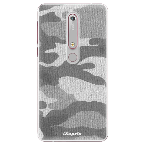 Plastové puzdro iSaprio - Gray Camuflage 02 - Nokia 6.1