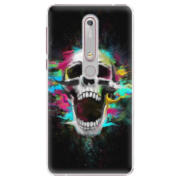 Plastové puzdro iSaprio - Skull in Colors - Nokia 6.1