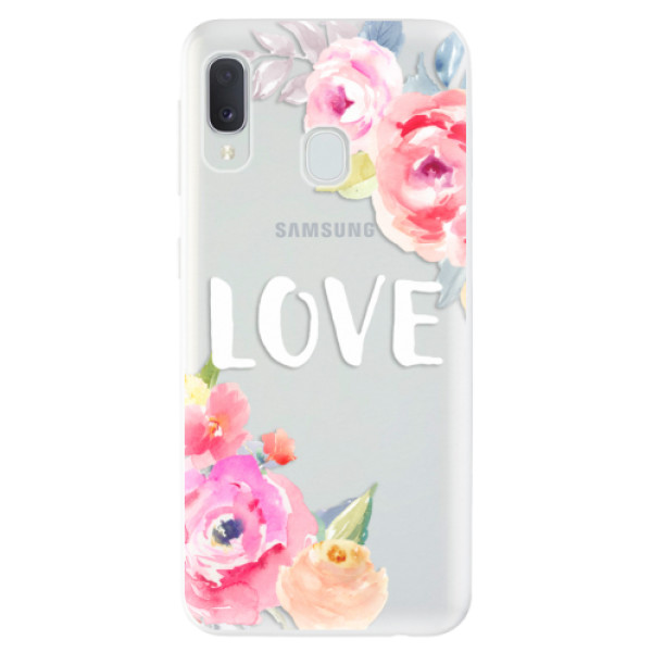 Odolné silikónové puzdro iSaprio - Love - Samsung Galaxy A20e