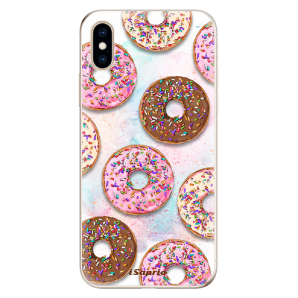Odolné silikónové puzdro iSaprio - Donuts 11 - iPhone XS