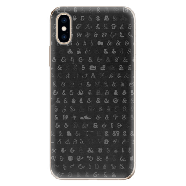Odolné silikónové puzdro iSaprio - Ampersand 01 - iPhone XS