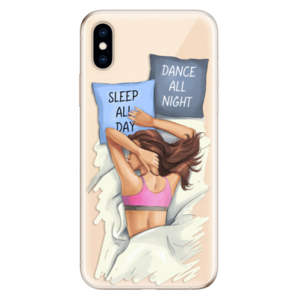Odolné silikónové puzdro iSaprio - Dance and Sleep - iPhone XS