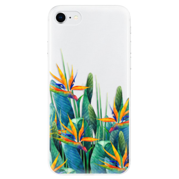 Odolné silikónové puzdro iSaprio - Exotic Flowers - iPhone SE 2020
