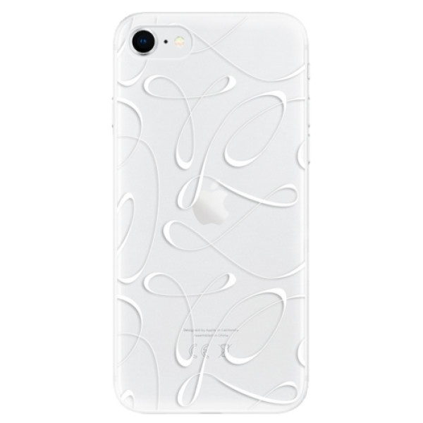 Odolné silikónové puzdro iSaprio - Fancy - white - iPhone SE 2020