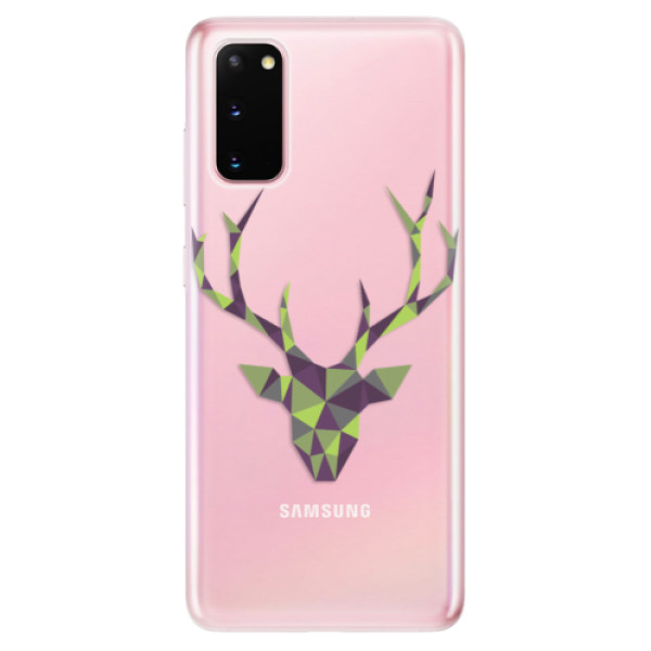 Odolné silikónové puzdro iSaprio - Deer Green - Samsung Galaxy S20