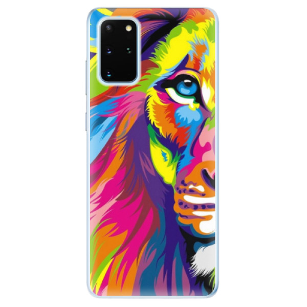 Odolné silikónové puzdro iSaprio - Rainbow Lion - Samsung Galaxy S20+