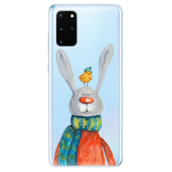 Odolné silikónové puzdro iSaprio - Rabbit And Bird - Samsung Galaxy S20+