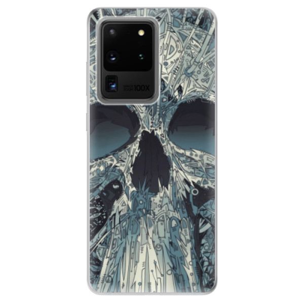 Odolné silikónové puzdro iSaprio - Abstract Skull - Samsung Galaxy S20 Ultra