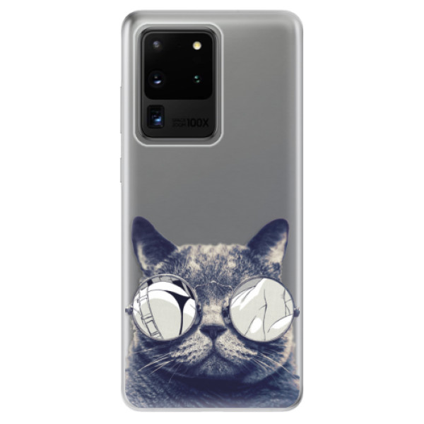 Odolné silikónové puzdro iSaprio - Crazy Cat 01 - Samsung Galaxy S20 Ultra