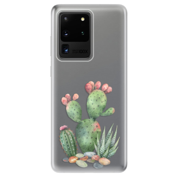 Odolné silikónové puzdro iSaprio - Cacti 01 - Samsung Galaxy S20 Ultra