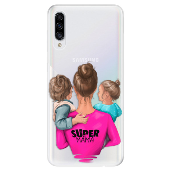 Odolné silikónové puzdro iSaprio - Super Mama - Boy and Girl - Samsung Galaxy A30s
