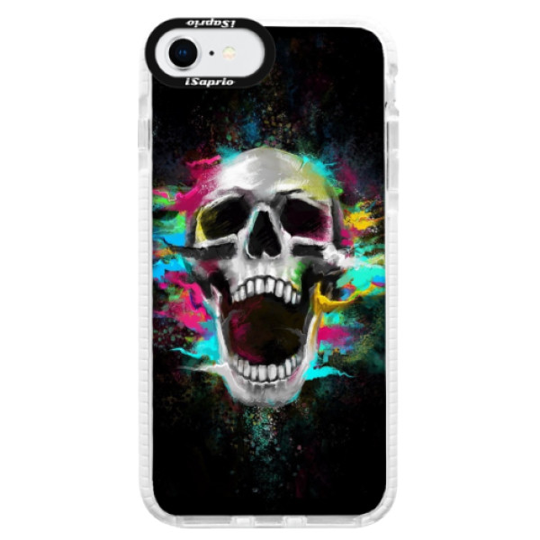 Silikónové puzdro Bumper iSaprio - Skull in Colors - iPhone SE 2020