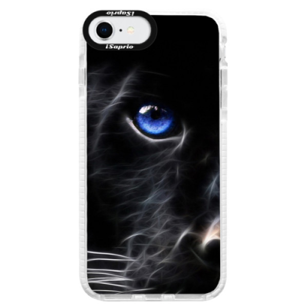 Silikónové puzdro Bumper iSaprio - Black Puma - iPhone SE 2020