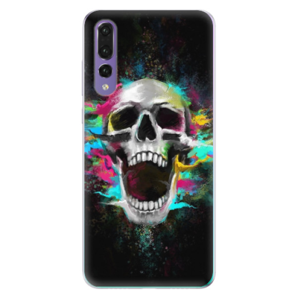 Odolné silikónové puzdro iSaprio - Skull in Colors - Huawei P20 Pro