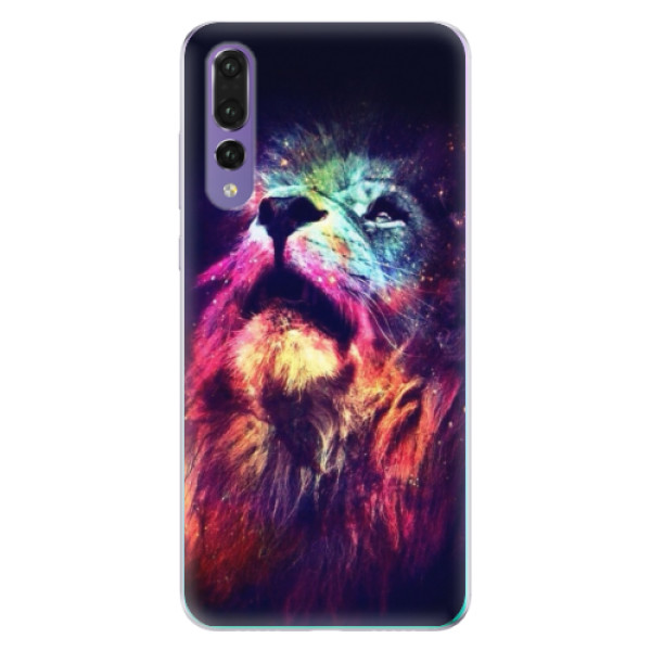 Odolné silikónové puzdro iSaprio - Lion in Colors - Huawei P20 Pro