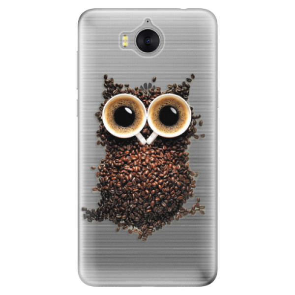Odolné silikónové puzdro iSaprio - Owl And Coffee - Huawei Y5 2017 / Y6 2017