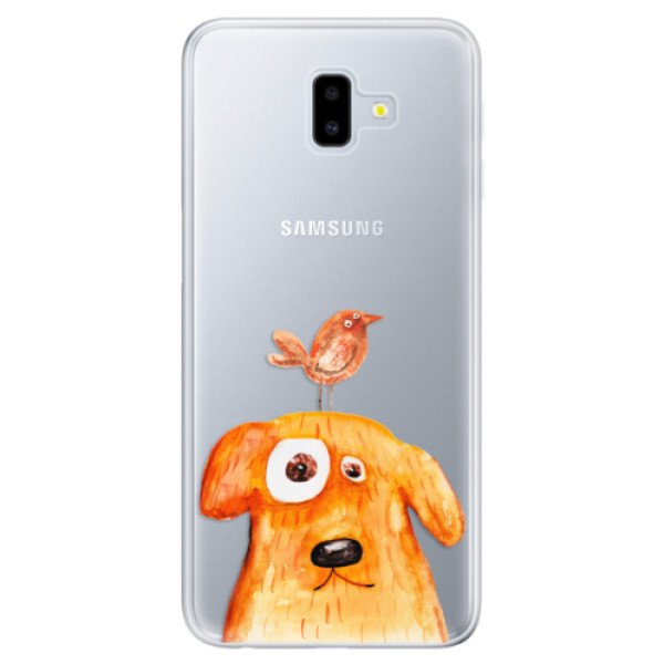 Odolné silikónové puzdro iSaprio - Dog And Bird - Samsung Galaxy J6+