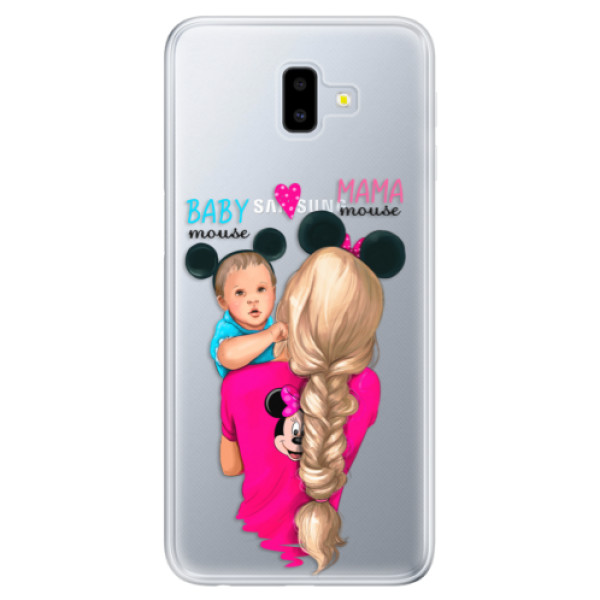 Odolné silikónové puzdro iSaprio - Mama Mouse Blonde and Boy - Samsung Galaxy J6+