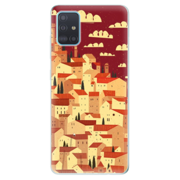 Odolné silikónové puzdro iSaprio - Mountain City - Samsung Galaxy A51