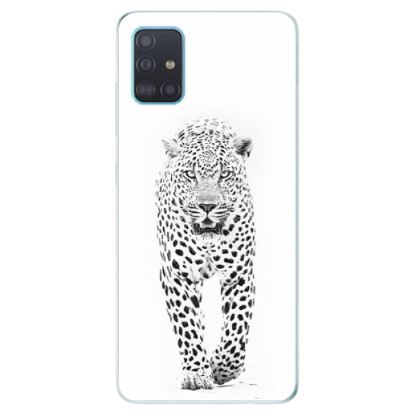 Odolné silikónové puzdro iSaprio - White Jaguar - Samsung Galaxy A51