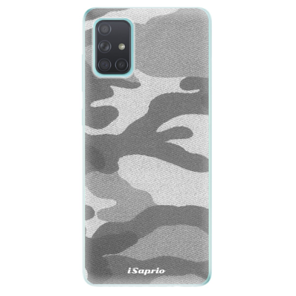 Odolné silikónové puzdro iSaprio - Gray Camuflage 02 - Samsung Galaxy A71