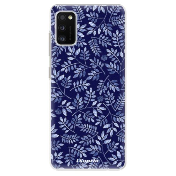 Plastové puzdro iSaprio - Blue Leaves 05 - Samsung Galaxy A41