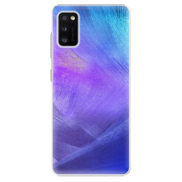 Plastové puzdro iSaprio - Purple Feathers - Samsung Galaxy A41