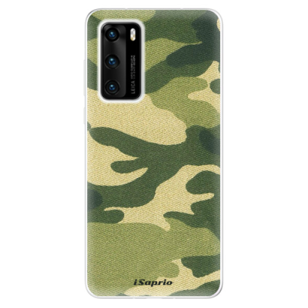 Odolné silikónové puzdro iSaprio - Green Camuflage 01 - Huawei P40