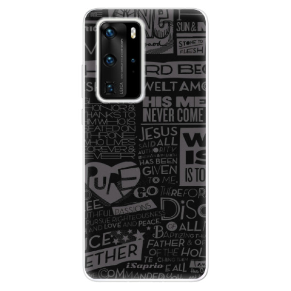 Odolné silikónové puzdro iSaprio - Text 01 - Huawei P40 Pro