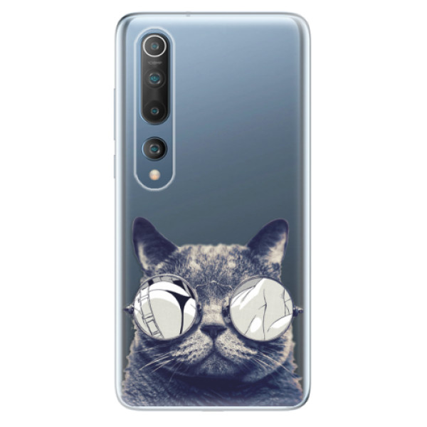 Odolné silikónové puzdro iSaprio - Crazy Cat 01 - Xiaomi Mi 10 / Mi 10 Pro