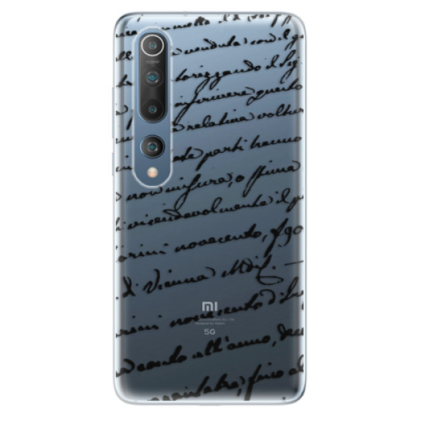Odolné silikónové puzdro iSaprio - Handwriting 01 - black - Xiaomi Mi 10 / Mi 10 Pro