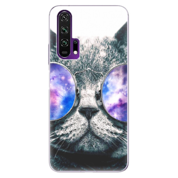 Odolné silikónové puzdro iSaprio - Galaxy Cat - Honor 20 Pro