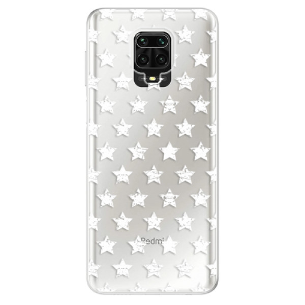 Odolné silikónové puzdro iSaprio - Stars Pattern - white - Xiaomi Redmi Note 9 Pro / Note 9S