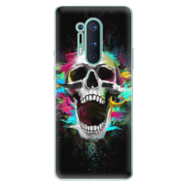Odolné silikónové puzdro iSaprio - Skull in Colors - OnePlus 8 Pro