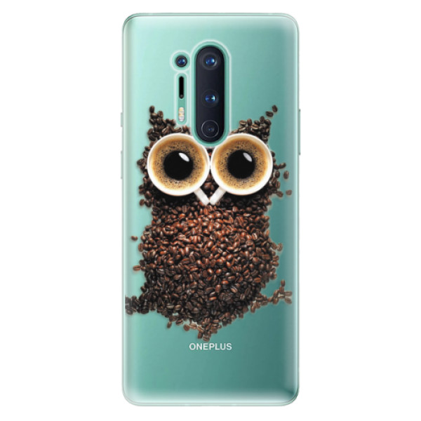 Odolné silikónové puzdro iSaprio - Owl And Coffee - OnePlus 8 Pro