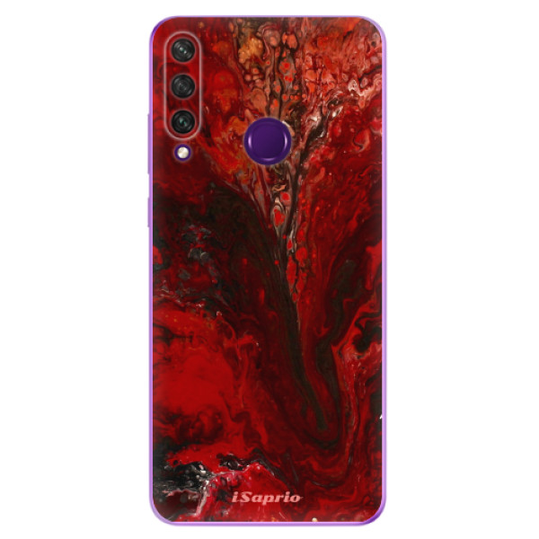 Odolné silikónové puzdro iSaprio - RedMarble 17 - Huawei Y6p