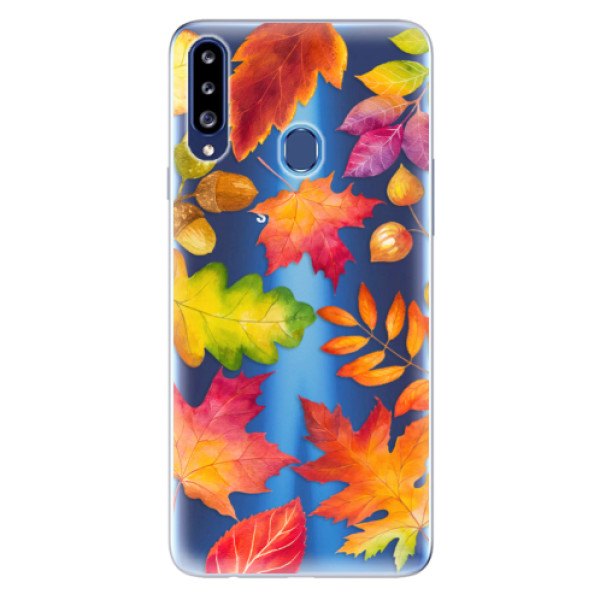 Odolné silikónové puzdro iSaprio - Autumn Leaves 01 - Samsung Galaxy A20s